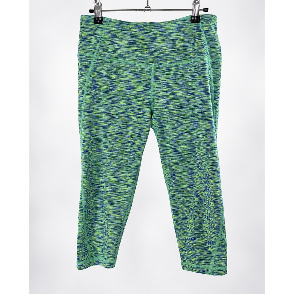 Victoria's Secret VSX Knockout Crop Leggings M 17.5" Inseam Green